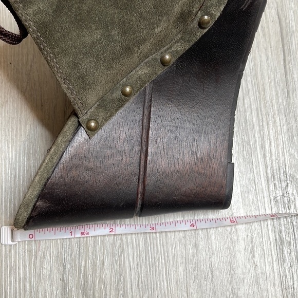 Diane Von Furstenberg Green Suede Mules Clogs Size 8.5 - Picture 12 of 12